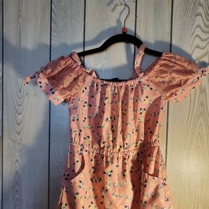 Little girls  peach jumpsuit